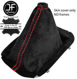 RED STITCHING REAL SUEDE MANUAL GEAR GAITER FITS DODGE VIPER 1992-2002