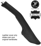 BLACK STITCHING REAL LEATHER HANDBRAKE GAITER FITS MITSUBISHI STARION 1983-1990
