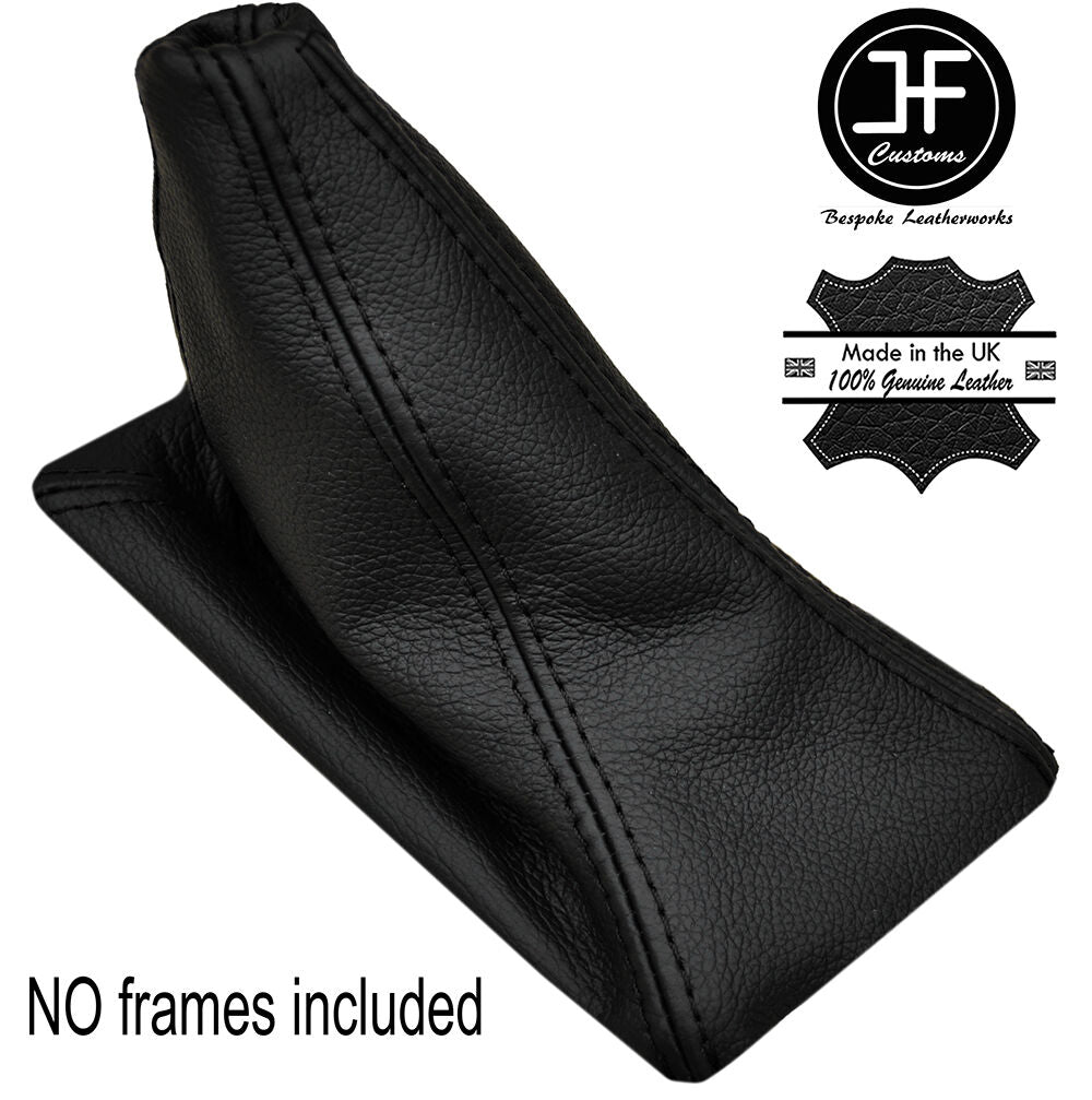 BLACK STITCHING MANUAL LEATHER GEAR GAITER FITS DELOREAN DMC-12 1981-1983