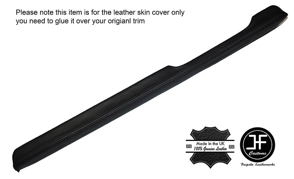 BLACK STITCHING LOWER DASH PAD LEATHER COVER FITS FORD MUSTANG 1967-1968