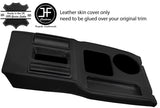 BLACK STITCH CENTRE CONSOLE REAL LEATHER COVER FITS RANGE ROVER CLASSIC EARLY