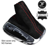 RED STITCH REAL SUEDE AUTO AUTOMATIC GEAR GAITER FITS MERCEDES C CLASS W203