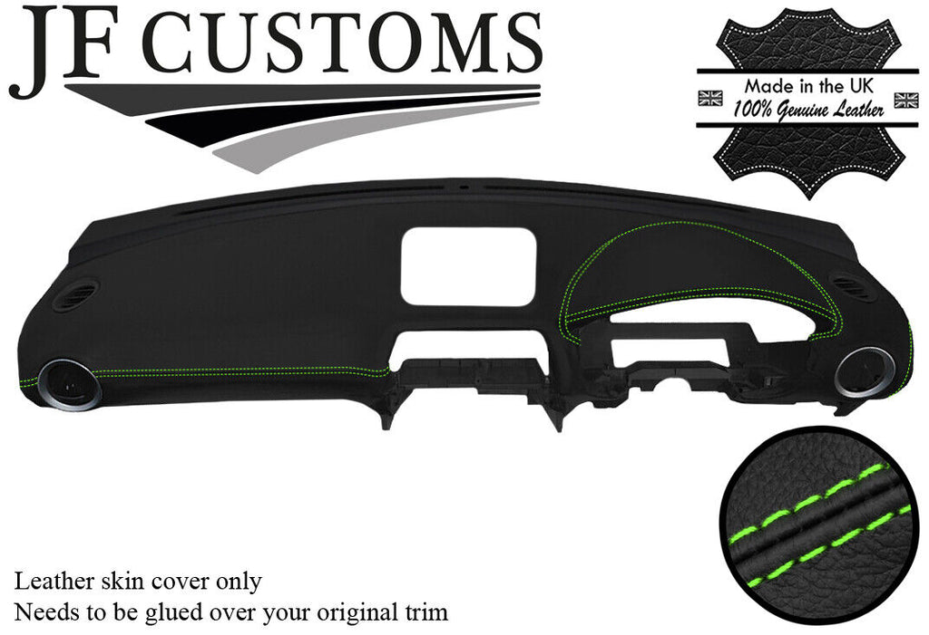 GREEN STITCH DASH DASHBOARD LEATHER COVER FITS SUBARU IMPREZA WRX STI 01-07