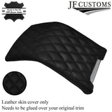 BLACK DIAMOND STITCH LEATHER ARMREST COVER FITS FORD MUSTANG 2010-2014