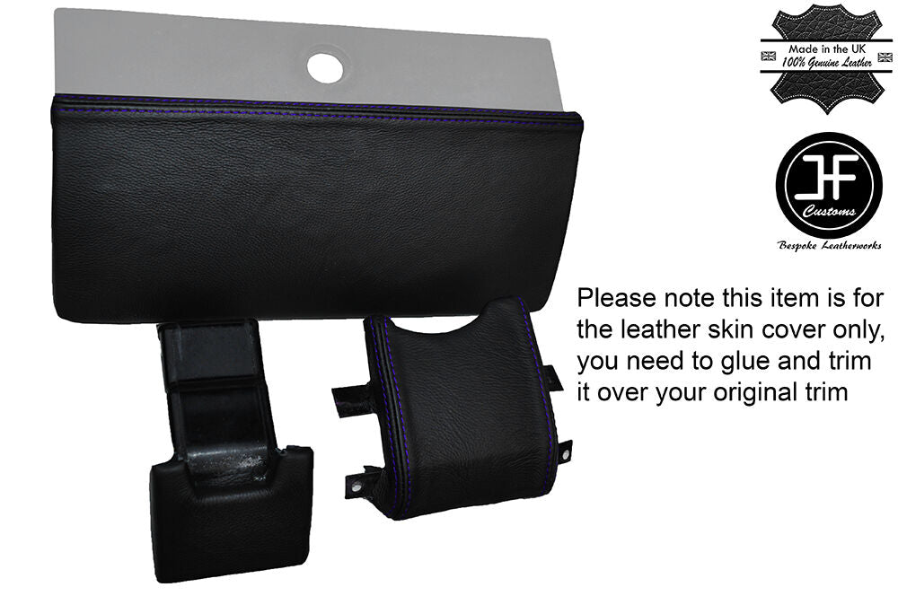 PURPLE STITCHING 3X DASH TRIM LEATHER SKIN COVERS FITS VW BEETLE CLASSIC 1303