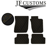 YELLOW DIAMOND STITCH VINYL 4X TAILORED FLOOR CARPETS FOR TOYOTA CELICA 94-99