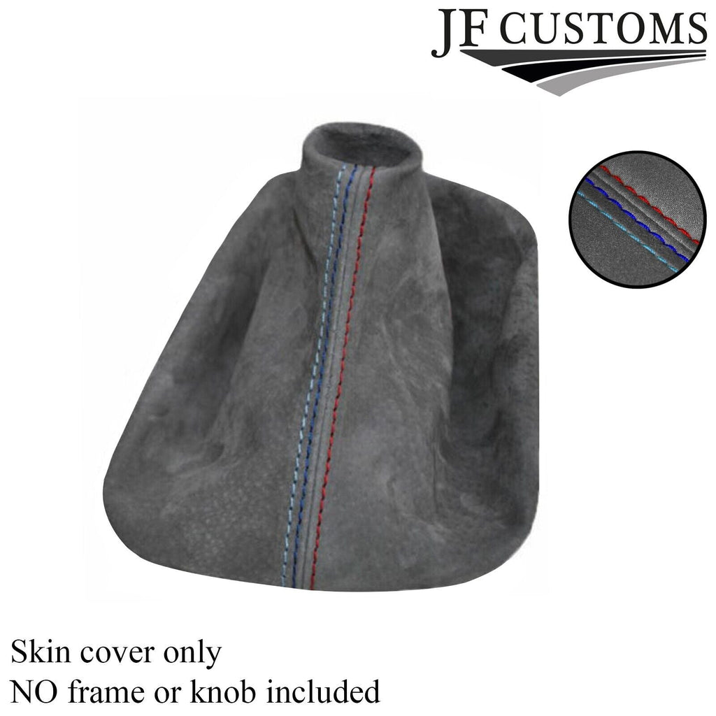 TRI STITCHING GRAPHITE SUEDE GEAR STICK GAITER FITS BMW 3 SERIES E30 1982-1992
