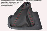 red  stitch FITS HONDA CIVIC VTI-S MB6 B18C4 SALOON 96-00 LEATHER GEAR GAITER