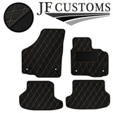 CREAM  DIAMOND VINYL 4XTAILORED FLOOR CARPET FOR GOLF MK6 CONVERTIBLE 09-14 JF1