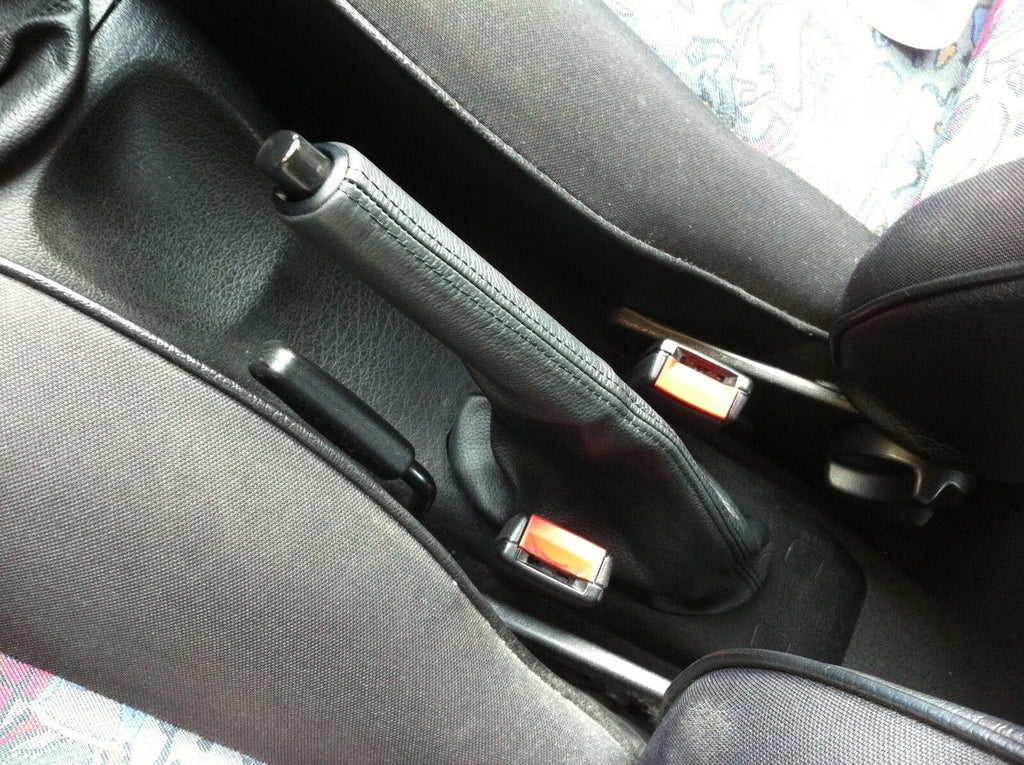 FITS SEAT IBIZA CORDOBA HANDBRAKE LEATHER  GAITOR 1993-1999 BLACK STITCH