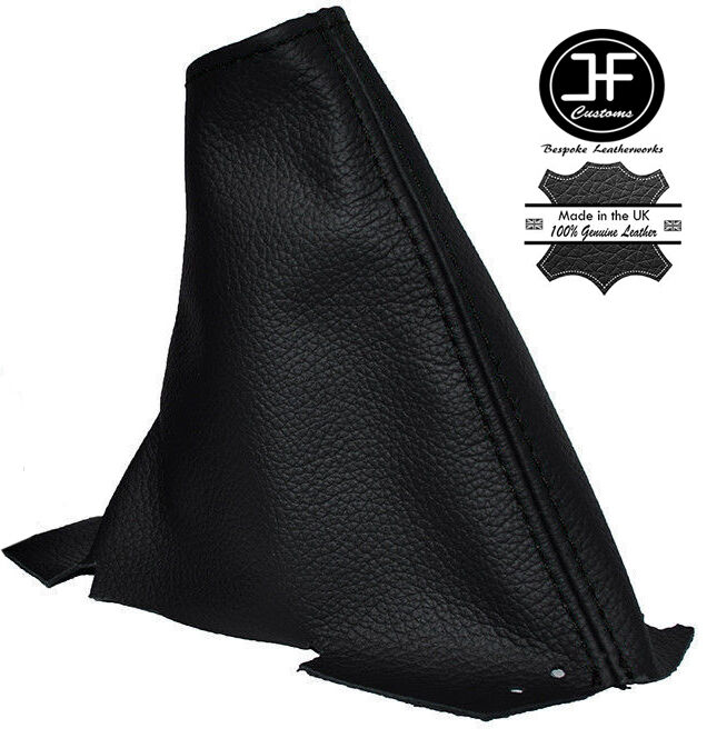 BLACK STITCHING REAL LEATHER HANDBRAKE GAITER FITS VOLVO S80 1998-2006 NEW