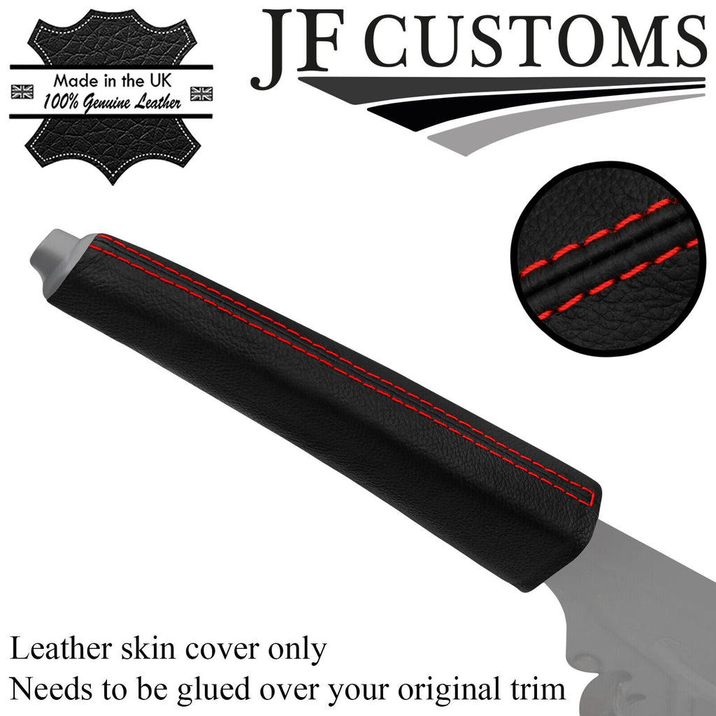 RED STITCH LEATHER HANDBRAKE COVER FOR FORD TRANSIT CUSTOM LIMITED 18-21