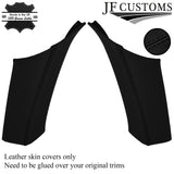 BLACK STITCH LEATHER 2X REAR C PILLAR COVERS FOR FORD MONDEO MK5 15-18 ESTATE