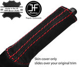 RED STITCHING SUEDE HANDBRAKE HANDLE COVER FOR FORD TRANSIT CONNECT 2002-2009