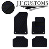 BLUE DIAMOND STITCH VINYL 4X TAILORED FLOOR CARPETS FOR CITROEN C6 05-12 JF1