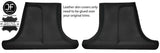 BLACK & BLACK LEATHER 2X LOWER B PILLAR COVERS FOR MERCEDES W202 C CLASS 93-00