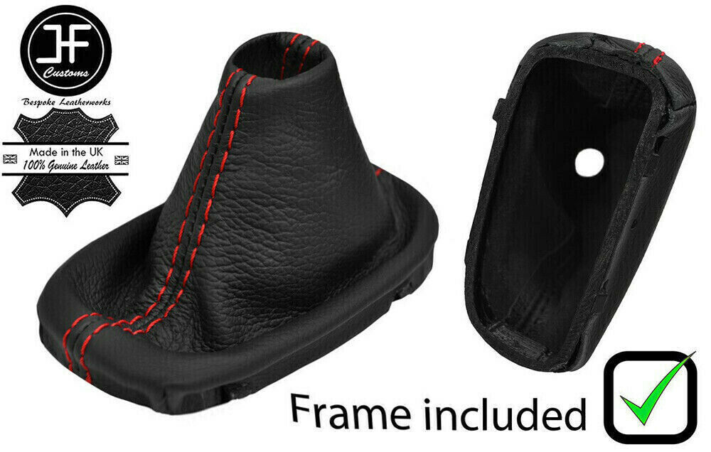 RED STITCH LEATHER AUTOMATIC GEAR+PLASTIC FRAME FOR MERCEDES CLC CL203 00-11