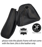 SAND STITCH LEATHER GEAR HANDBRAKE GAITER FITS BMW 1 SERIES F20 F21 2011+
