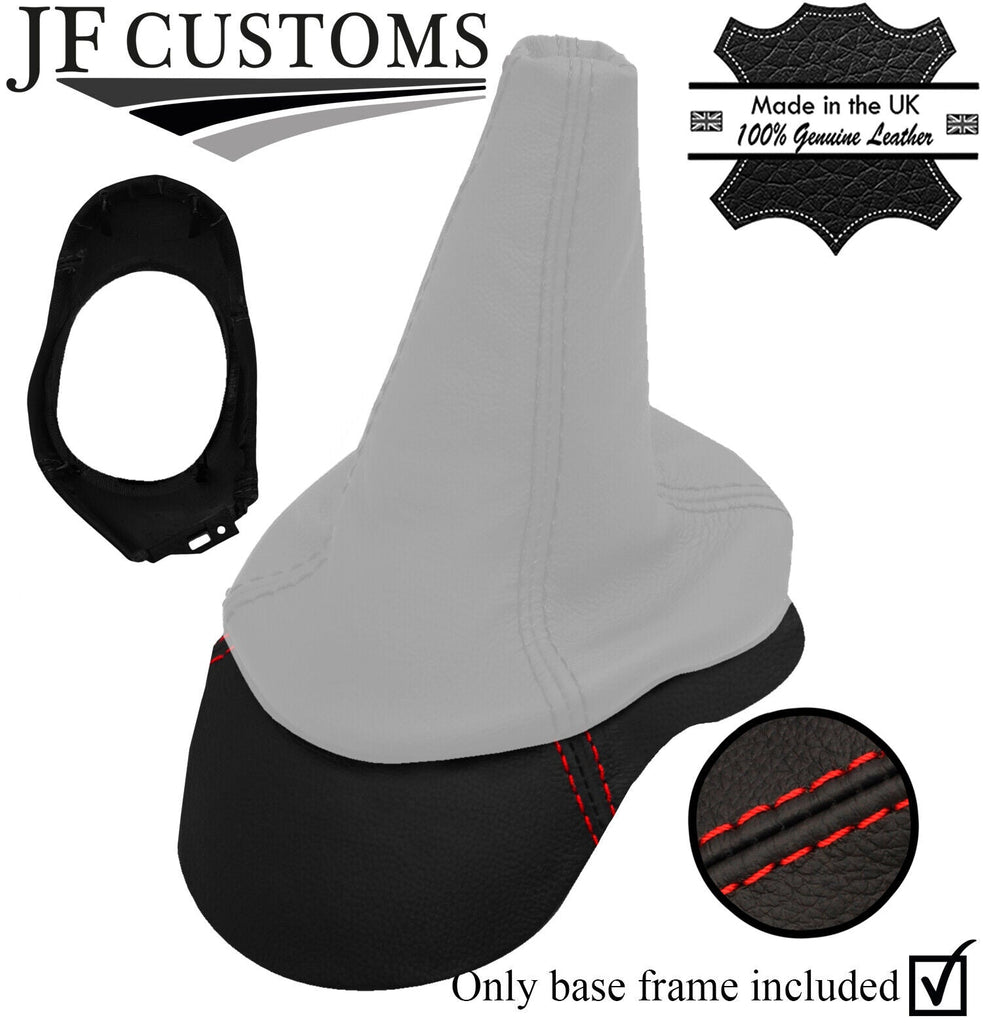 RED STITCH LEATHER MANUAL GEAR SURROUND BASE FRAME FITS FIAT MAREA 1996-2002