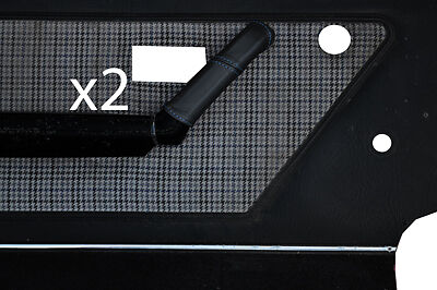 blue stitch FITS VW GOLF MK1 JETTA SCIROCCO CADDY 74-93 2X DOOR HANDLE COVERS