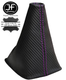 PURPLE STITCHING CARBON FIBER VINYL GEAR GAITER FITS S13 200SX 180SX 1988-1993