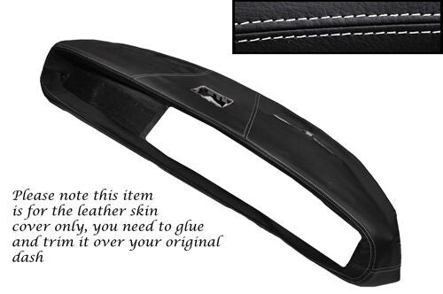 WHITE STITCH FITS TRIUMPH HERALD &VITESSE DASH DASHBOARD LEATHER SKIN COVER ONLY