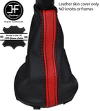 BLACK & RED STRIPE GRAIN REAL LEATHER GEAR FITS CITROEN XSARA PICASSO 99-10