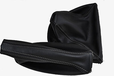 FITS BMW X5 MANUAL HANDBRAKE & GEAR GAITER L GREYSTITCH CUSTOM NEW MADE IN UK