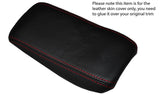 RED STITCH ARMREST LEATHER SKIN COVER FITS ALFA ROMEO GTV SPIDER 916 PHASE 2