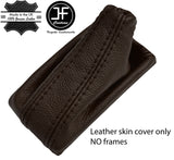 BROWN REAL LEATHER DSG AUTO AUTOMATIC GEAR GAITER FOR AUDI A4 B8 2008-2015