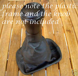 FITS AUDI A3 96-00 BLACK GEAR GAITER REAL LEATHER NEW CUSTOM NEW MADE IN UK