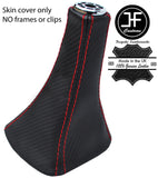 RED STITCH CARBON FIBER VINYL GEAR GAITER FOR TOYOTA MR2 MK3 SPYDER 2000-2007