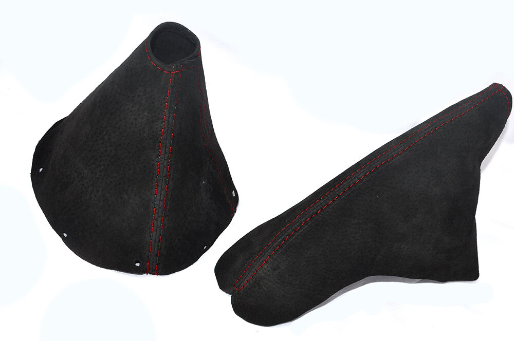 RED STITCH FITS TOYOTA SUPRA MKIV MK4 1993-2002 SUEDE GEAR HANDBRAKE SET