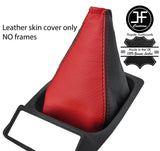 BLACK & RED TOP GRAIN LTHR GEAR GAITER FITS FORD SIERRA RS COSWORTH 4X4 87-93