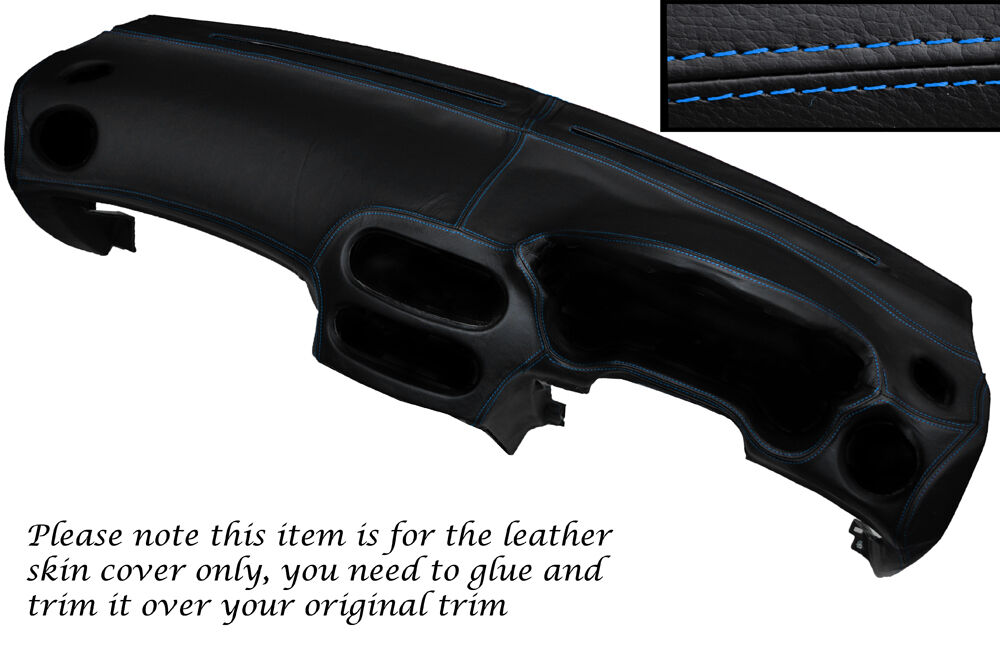BLUE STITCH DASH DASHBOARD LEATHER SKIN COVER FITS HONDA CRX DEL SOL 92-97