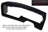 RED STITCH DASHBOARD BINNACLE LEATHER SKIN COVER FITS LOTUS EXCEL 83-91