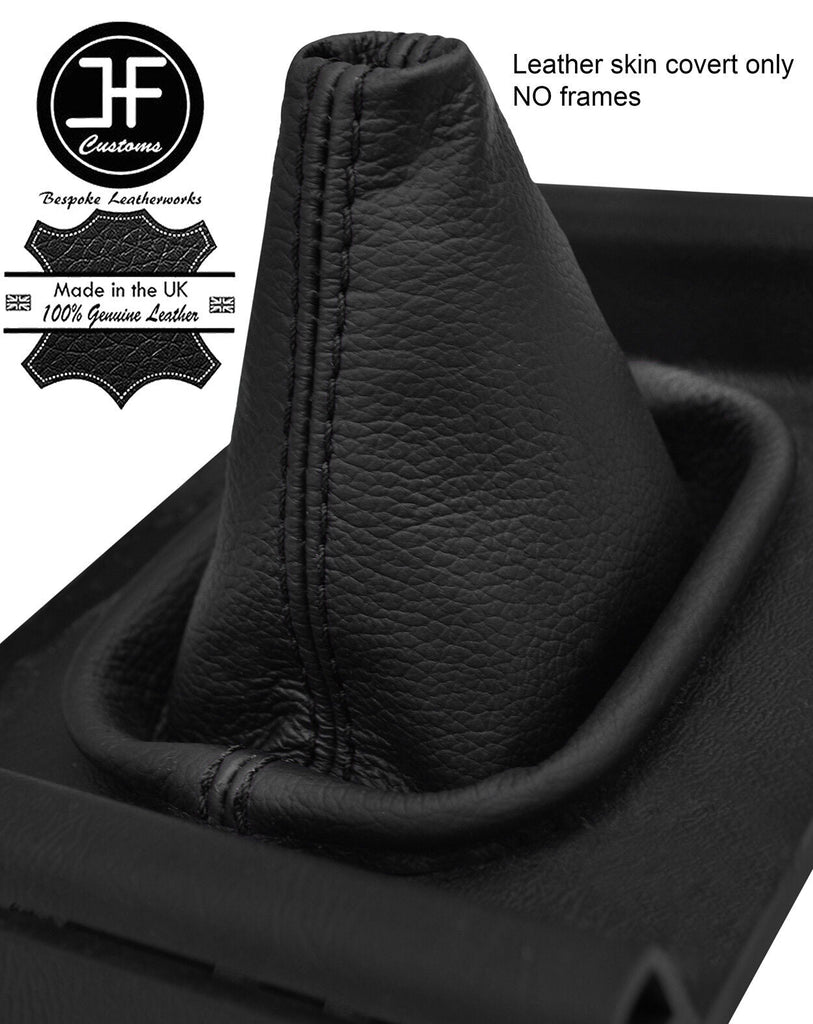 BLACK STITCH TOP GRAIN LEATHER GEAR GAITER FITS BMW 3 SERIES E21 1975-1984