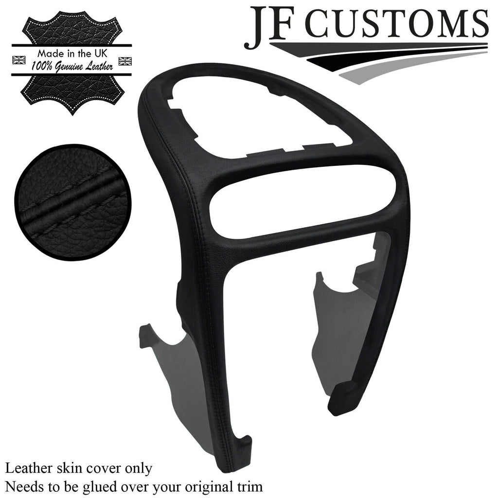 BLACK STITCH LEATHER CENTRE DASH TRIM COVER FOR PORSCHE CAYENNE 955 MK1 03-10