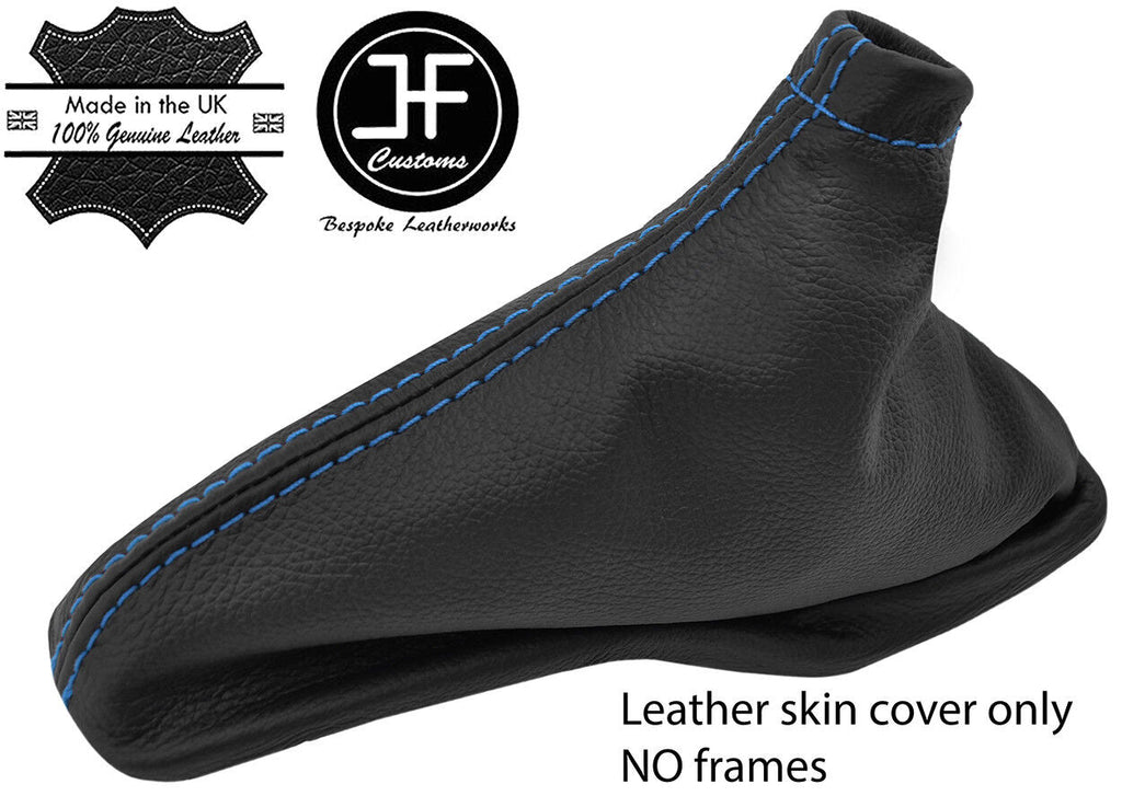 BLUE STITCH TOP GRAIN LEATHER HANDBRAKE GAITER FITS SUBARU IMPREZA 2005-2007