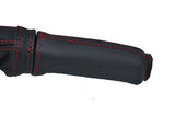 red stitch FITS ALFA ROMEO 147 & GT LEATHER HANDBRAKE HANDLE COVER CUSTOM NEW