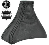 BLACK STITCH DARK GREY LEATHER AUTOMATIC GEAR GAITOR FOR VOLVO S80 1998-2006