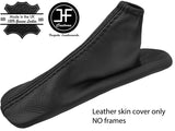 BLACK STITCH TOP GRAIN LEATHER HANDBRAKE GAITER FITS ALFA ROMEO GIULIETTA 10-17