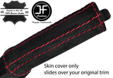 RED STITCH HANDBRAKE HANDLE REAL SUEDE COVER FOR MITSUBISHI 3000GT GTO 90-00