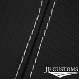 WHITE STITCH FOR TOYOTA CELICA 94-99 MK6 GEN6 ARMREST COVER CARBON FIBER VINYL