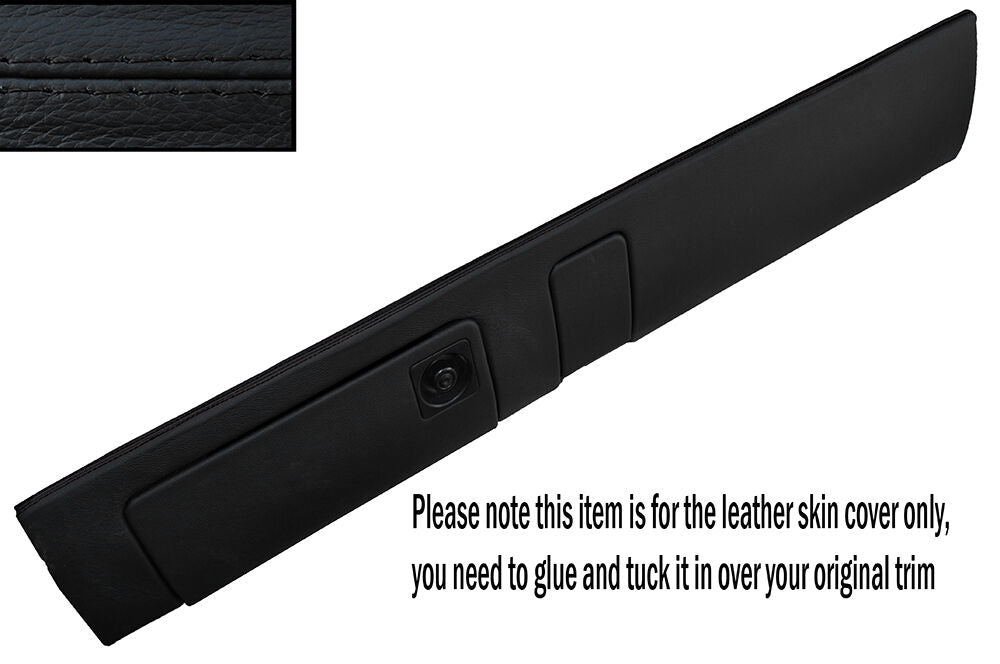 BLACK STITCH LOWER DASH DASHBOARD LEATHER SKIN COVER FITS PORSCHE 911 964 993