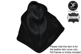BLACK STITCHING MANUAL LEATHER GEAR GAITER FITS ALFA ROMEO SPIDER 105 CUSTOM NEW