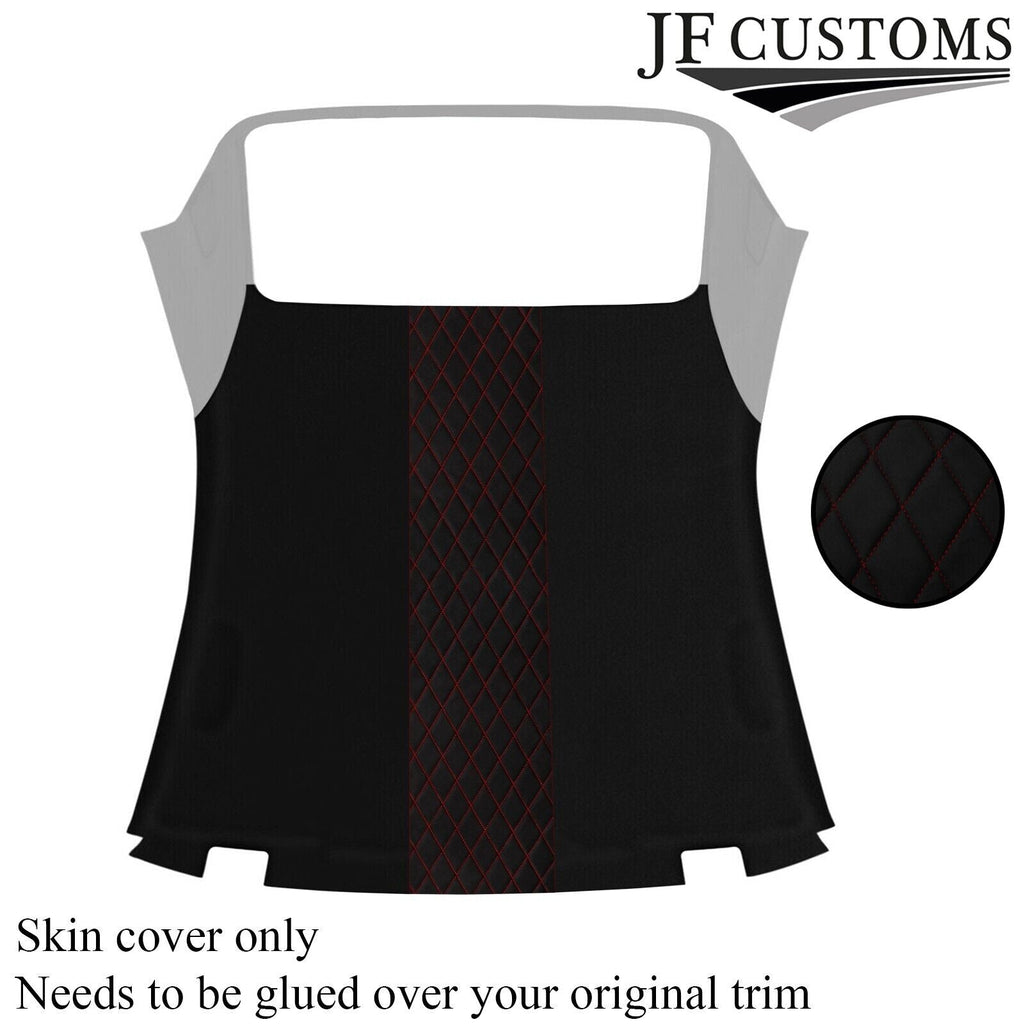 DSG2 DARK RED STITCH LUXE SUEDE HARDTOP HEADLINER COVER FOR BMW E46 CONVERTIBLE