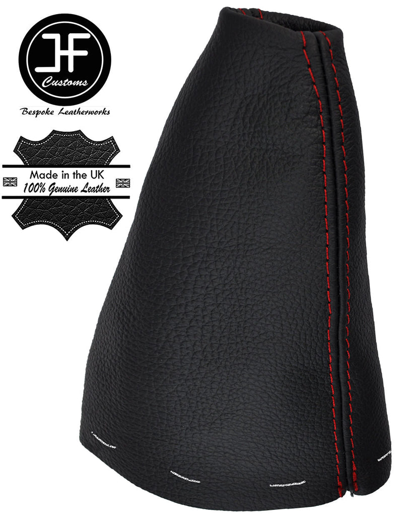 RED STITCH LEATHER GEAR GAITER FITS BMW MINI COOPER R56 R57 CLUBMAN R55