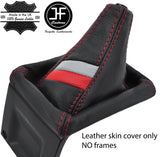 RED STITCH SPORT STRIPE GEAR GAITER FOR AUDI COUPE GT B2 QUATTRO UR 85-87