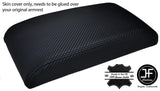 BLACK STITCH ARMREST CARBON FIBER VINYL COVER FITS TOYOTA MR2 MK1 AW11 1985-1989